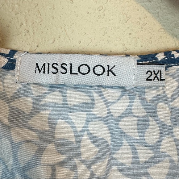 Misslook Patterned Wrap Dress - Picture 4 of 8